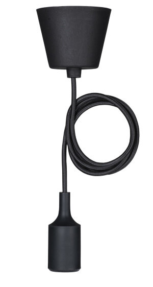 Pendel f&uuml;r Lampion / P-E27-BLK
