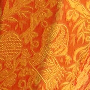 Orangefarbene Lampion Diamant 45