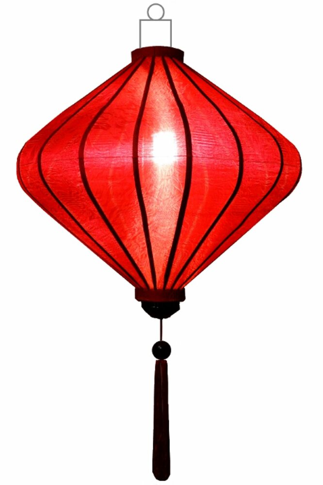 Rotfarbe Lampion Diamant 45