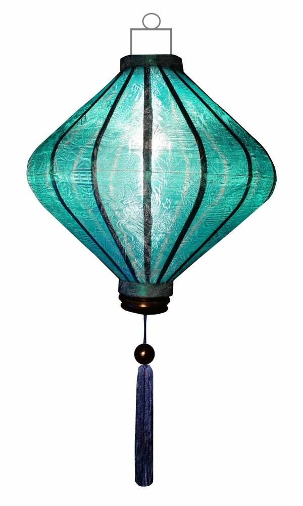 T&uuml;rkisfarbene Lampion Diamant 62