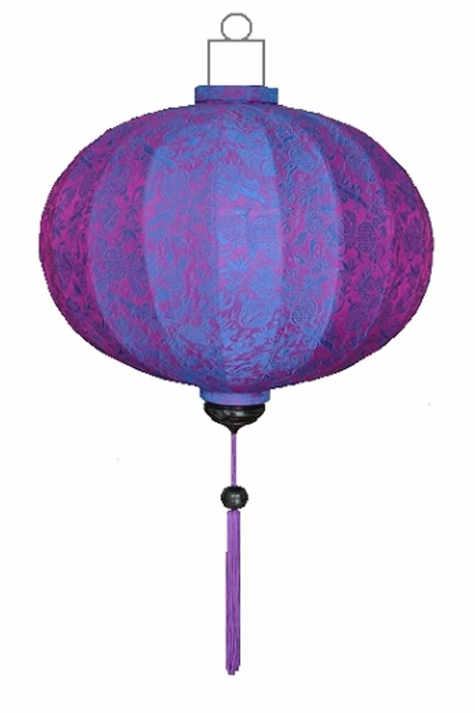 Lilafarbe Lampion Globus 62