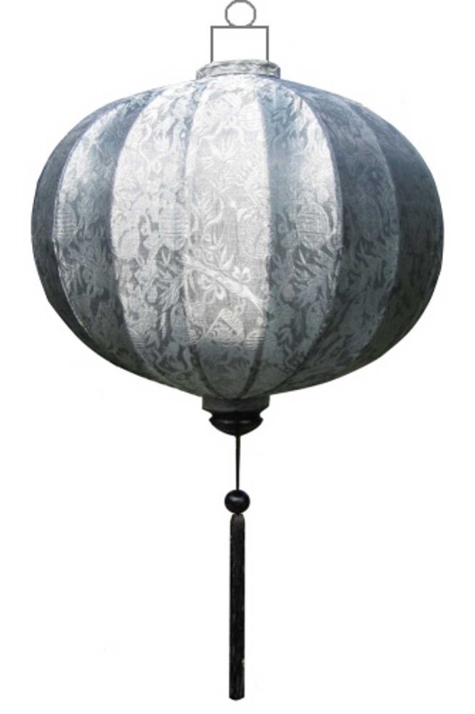Silberfarberne Lampion Globus 62