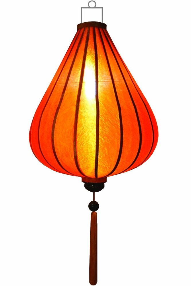 Orangefarbene Lampion Tropfen 62