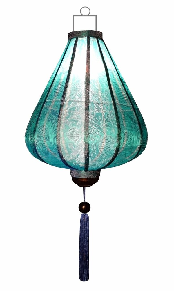 T&uuml;rkisfarbene Lampion Tropfen 62