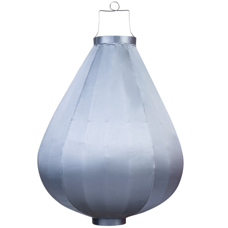 Wetterfeste Lampion Tropfen Silber