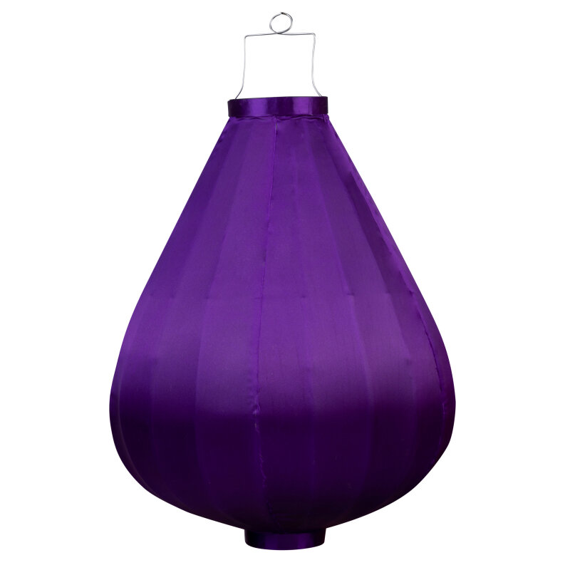 Wetterfeste Lampion Tropfen Lila