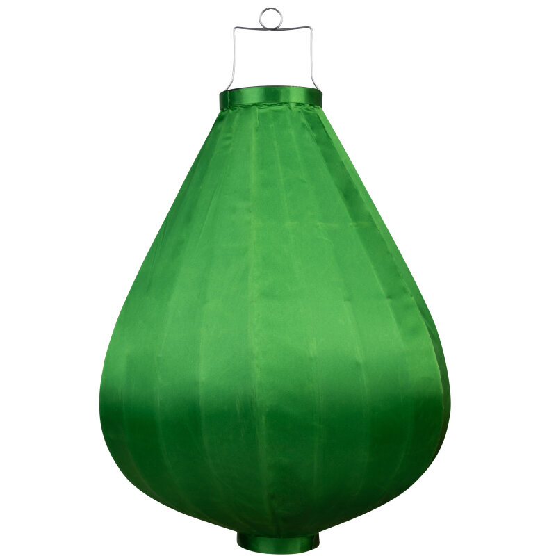 Wetterfeste Lampion Tropfen Gr&uuml;n