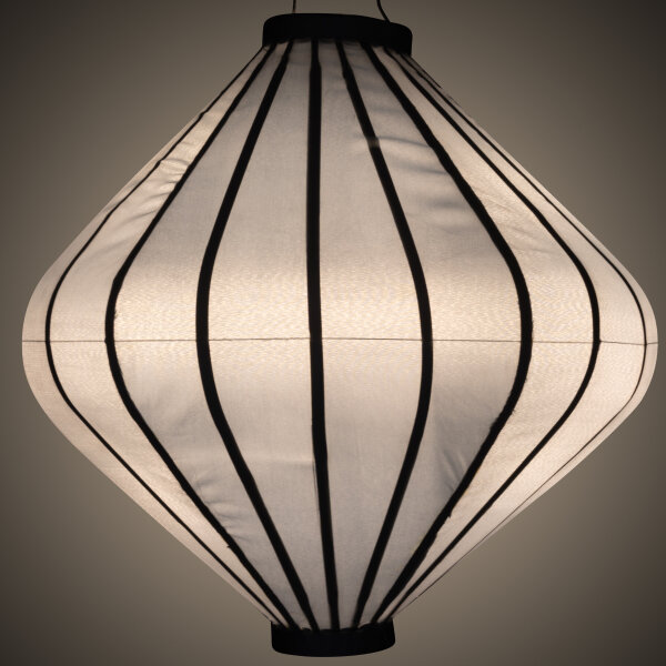 Wetterfeste Lampion Diamant Silber
