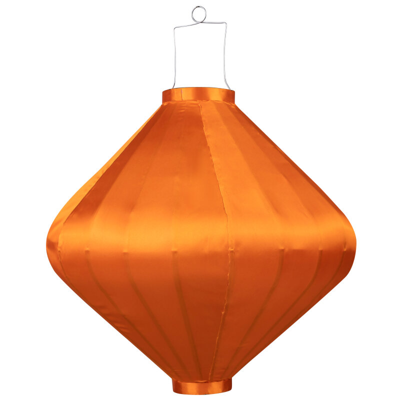 Wetterfeste Lampion Diamant Orange
