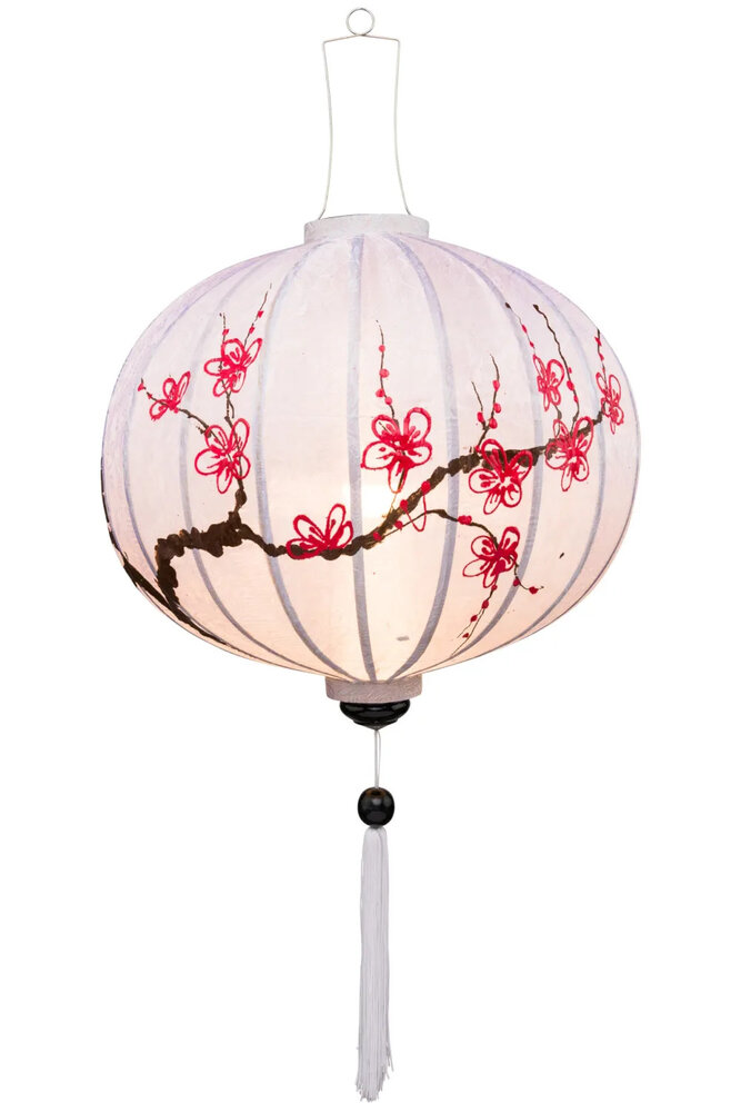 Kirschbl&uuml;te Lanterne Wei&szlig; Globus 45