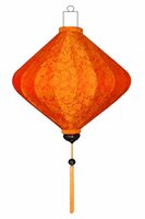 Orangefarbene Lampion Diamant 45