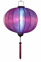 Lilafarbe Lampion Globus 62