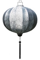 Silberfarberne Lampion Globus 62