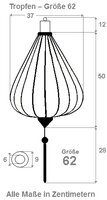 Kupferfarberne Lampion Tropfen 62