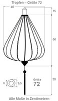 Wei&szlig;farbe Lampion Tropfen 72