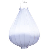 Wetterfeste Lampion Tropfen Wei&szlig;