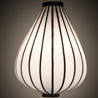 Wetterfeste Lampion Tropfen Silber