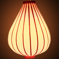 Wetterfeste Lampion Tropfen Orange