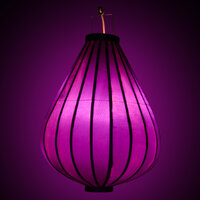 Wetterfeste Lampion Tropfen Lila