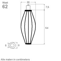 Wetterfeste Lampion Mango Wei&szlig;
