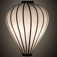 Wetterfeste Lampion Ballon Silber