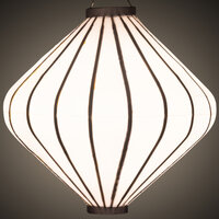 Wetterfeste Lampion Diamant Wei&szlig;