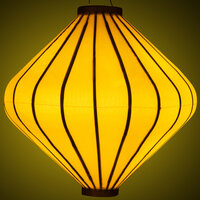 Wetterfeste Lampion Diamant Gelb