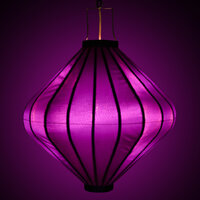 Wetterfeste Lampion Diamant Lila