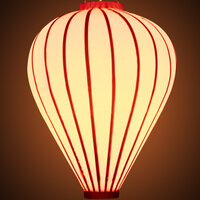 Wetterfeste Lampion Ballon Orange