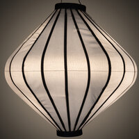 Wetterfeste Lampion Diamant Silber