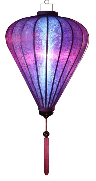 Lilafarbe Lampion Ballon 45