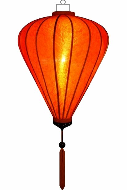 Orangefarbene Lampion Ballon 45
