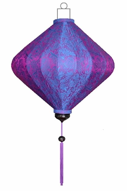 Lilafarbe Lampion Diamant 45