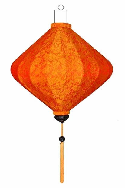 Orangefarbene Lampion Diamant 45