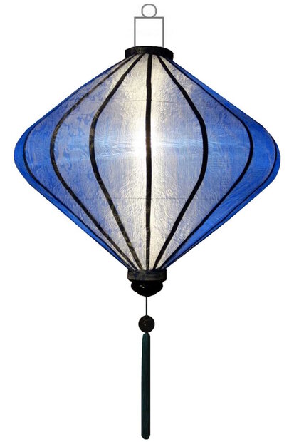 Blaufarbe Lampion Diamant 45