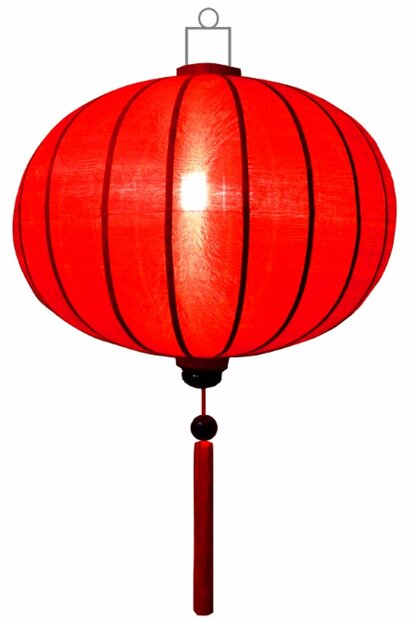 Rotfarbe Lampion Globus 62