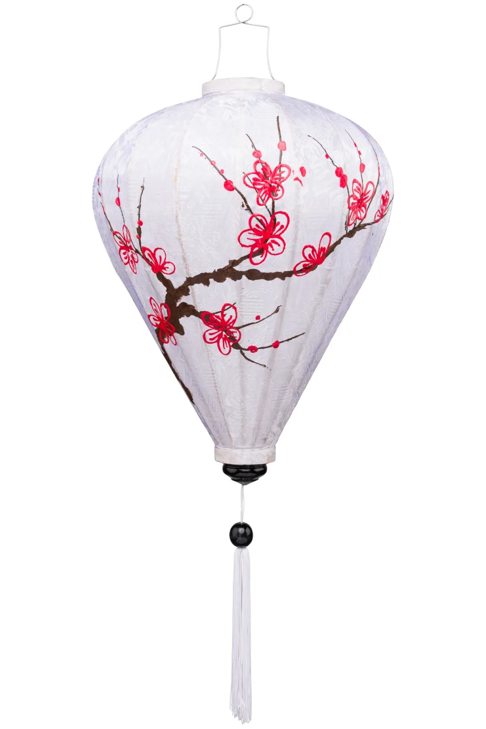 Japanische Seidenlaterne mit Kirschblüte