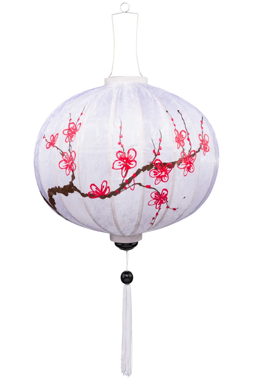 Japanische Seidenlaterne mit Kirschblüte