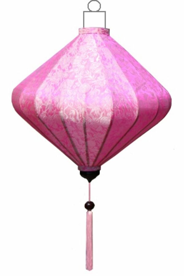 Rosafarbe Lampion Diamant