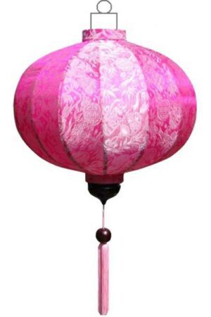 Rosafarbe Lampion Globus