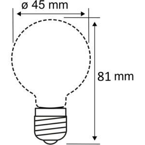 LED Kugellamp E27 / E27 Kugel