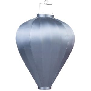 Wetterfeste Lampion Ballon Silber